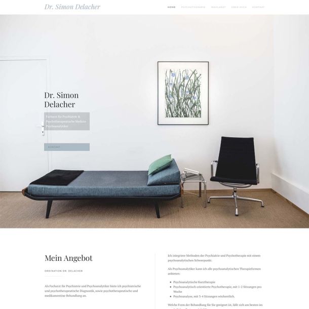 Website für Herr Dr. Simon Delacher aus Wien