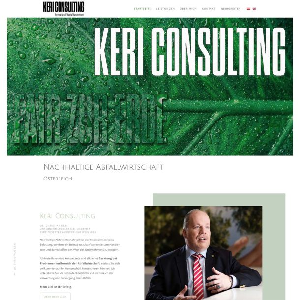 Website für Dr. Christian Keri